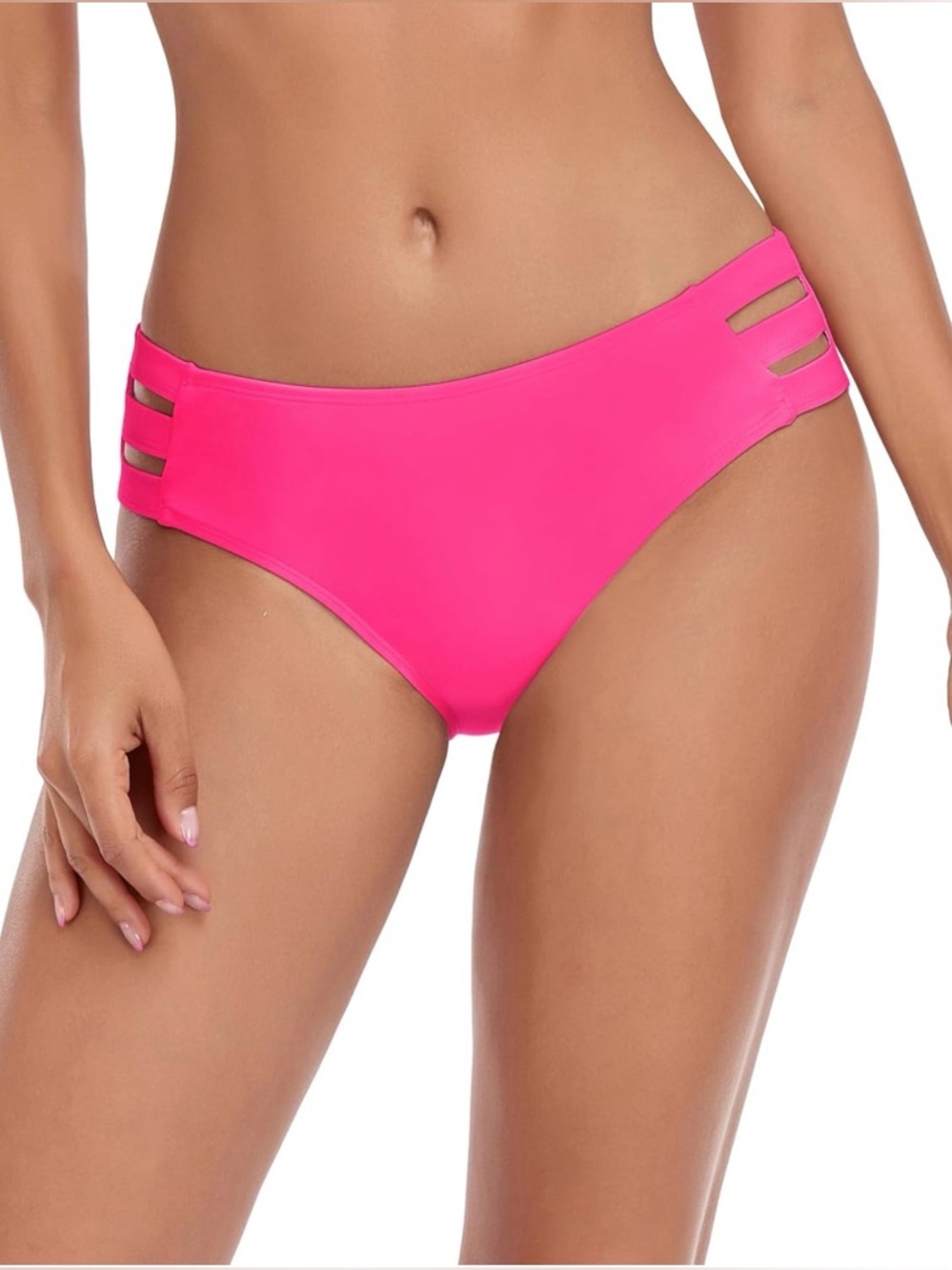 Ocean Blues Women's Strappy Bikini Bottom Full Coverage Swim Briefs
